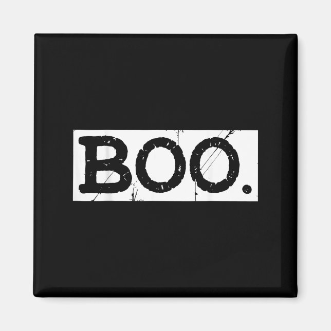 Íman Boo angustiado fantasma retrô estética de Hallowee (Frente)