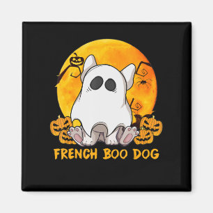 Íman Boo Bulldog com Pumpkin Spider e Lua