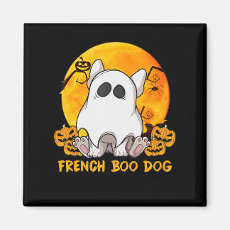 Íman Boo Bulldog com Pumpkin Spider e Lua