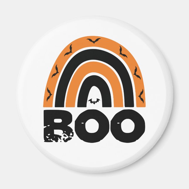 Íman Boo com Bats Voadores e Arco-íris (Frente)