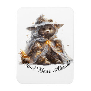 Íman Boo! Cuidado! Urso de Pelúcia. Ursinho fantasma