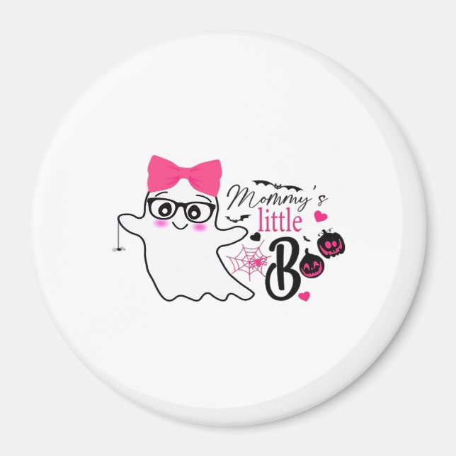 Íman Boo de mamãe no Halloween (Frente)