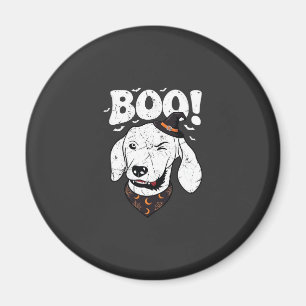 Íman Boo Halloween Cachorro Bruxa Chapéu Morcegos