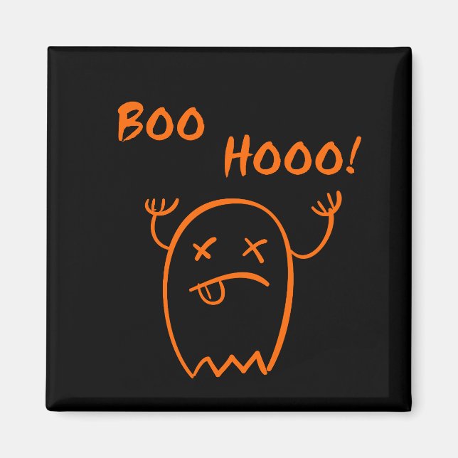 Íman Boo Hooo Halloween Ghost Dark Monotone (Frente)