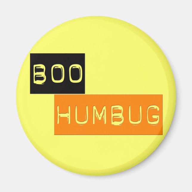 Íman Boo Humbug Anti Halloween (Frente)