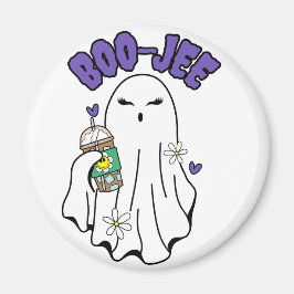 Íman Boo-Jee Cute halloween Ghost com café gelado