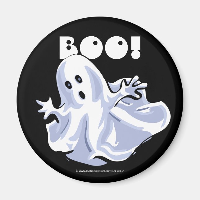 Íman BOO! Magnet de Cartoon Fantasma (Frente)