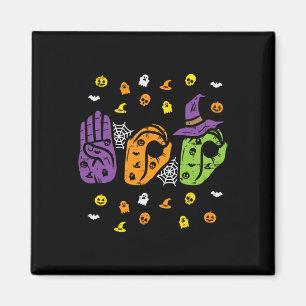 Íman Boo Mãos Símbolo Americano Orgulho ASL Hallowe