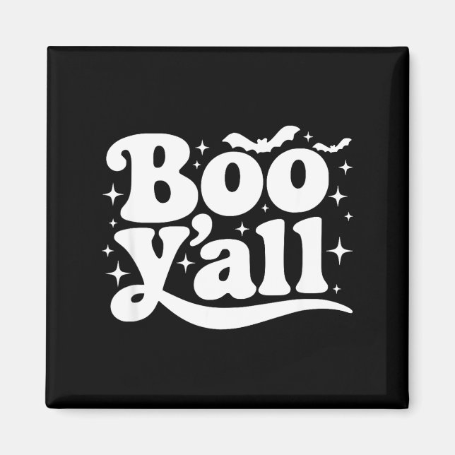 Íman Boo Y'all Southern Retro Halloween Quote Saying Ba (Frente)