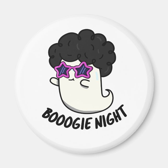Íman Boogie Night Dia de as Bruxas engraçado Ghost Pun (Frente)
