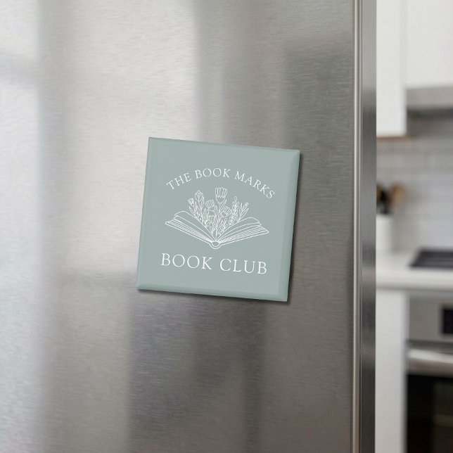 Íman Book Club Personalized Floral Literary Gift (Criador carregado)