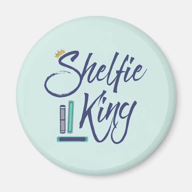 Íman Booklover Shelfie King (Frente)