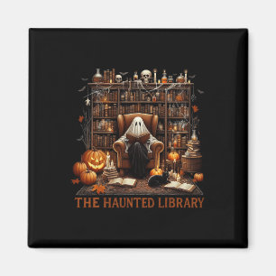 Íman Bookstore Halloween Vintage Spooky Bookish Assombr