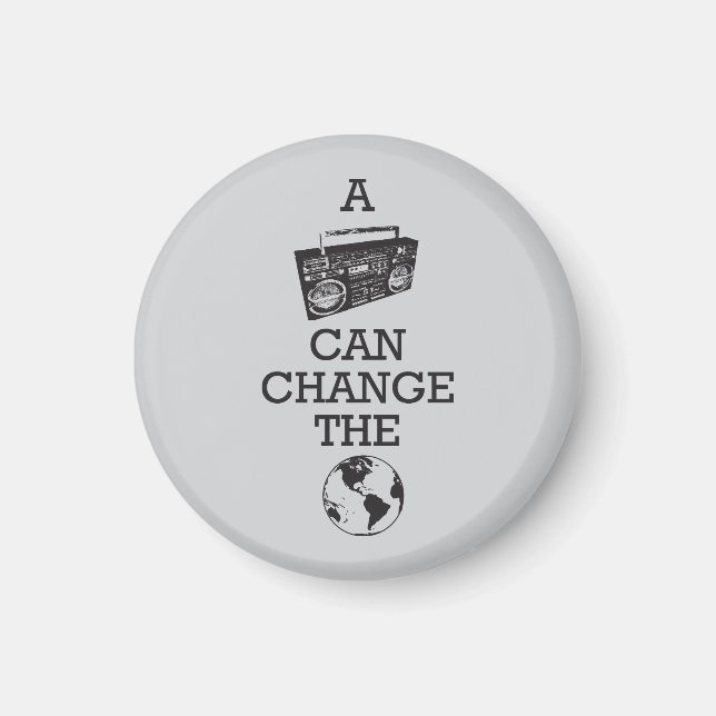 Íman Boombox pode mudar o mundo (Frente)