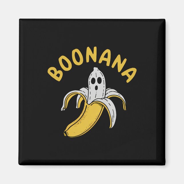 Íman Boonana Funny Skeleton Dentro Banana Quirky (Frente)