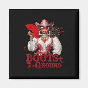 Íman Boot On Ground Boot Cowboy Western Cowgirl Li