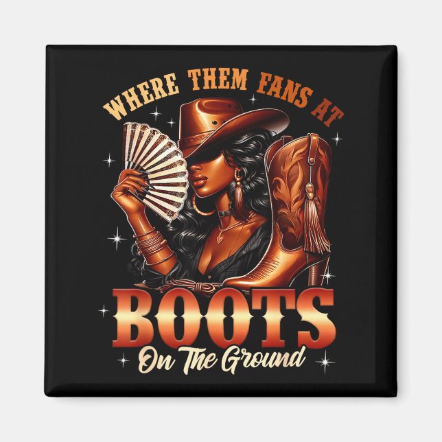 Íman Boots On The Ground Cowgirl Black Women Africa Bla (Frente)