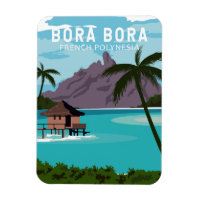 Bora Bora French Polynesia Viagem Vintage Art