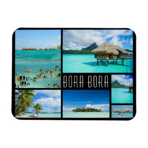 Íman Bora Bora Landscapes Colage viagem