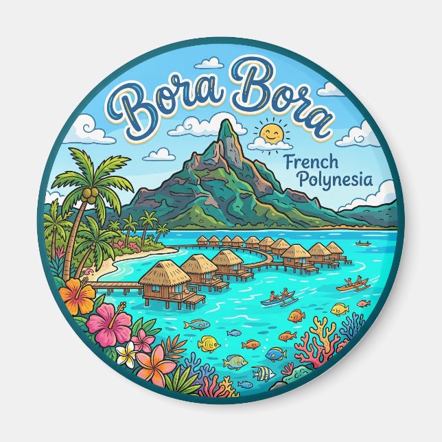Íman Bora Bora Polinésia Francesa (Frente)