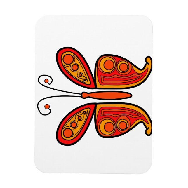 Íman borboleta (Vertical)