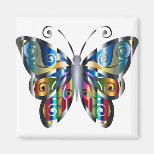 Íman Borboleta abstrato 1