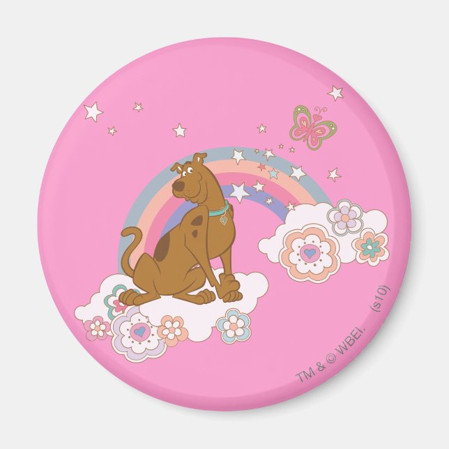 Íman Borboleta Arco-Íris Scooby-Doo (Frente)