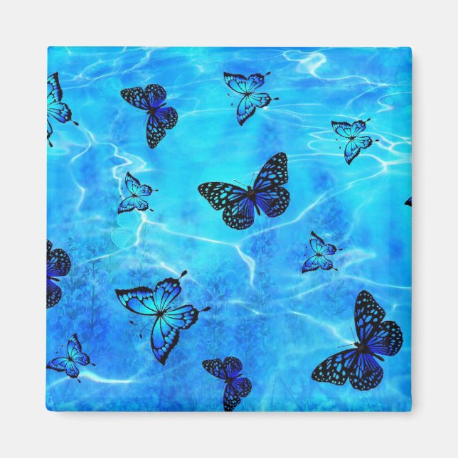 Íman Borboleta Azul (Frente)