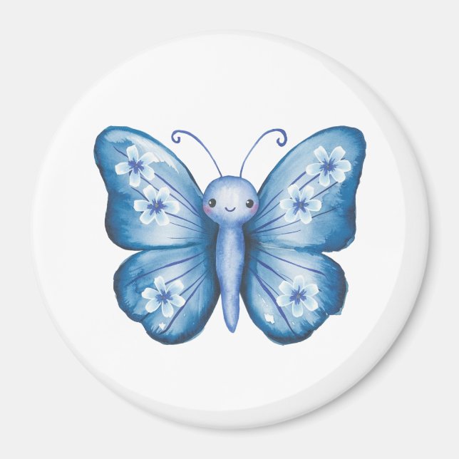 Íman Borboleta Azul (Frente)