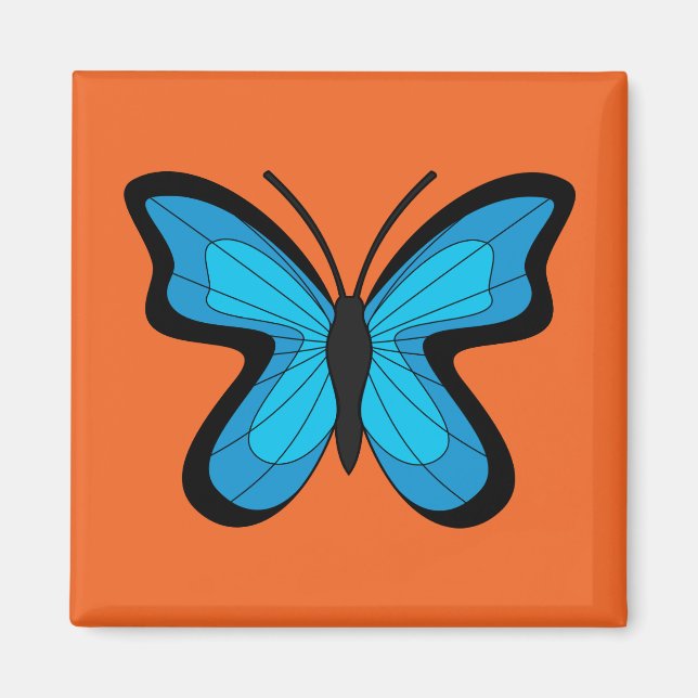 Íman Borboleta Azul (Frente)