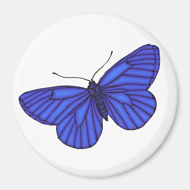 Íman Borboleta Azul (Frente)