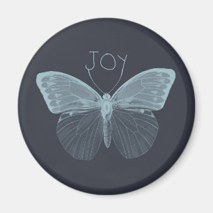 Íman Borboleta Azul de Joia Inspiracional