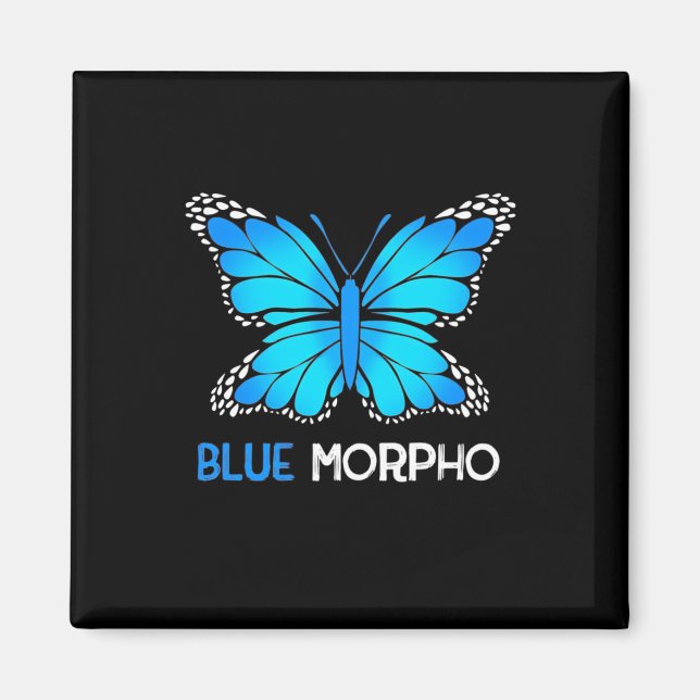 Íman Borboleta Azul Morpho (Frente)