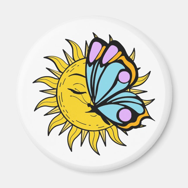 Íman Borboleta Celestial Sun (Frente)