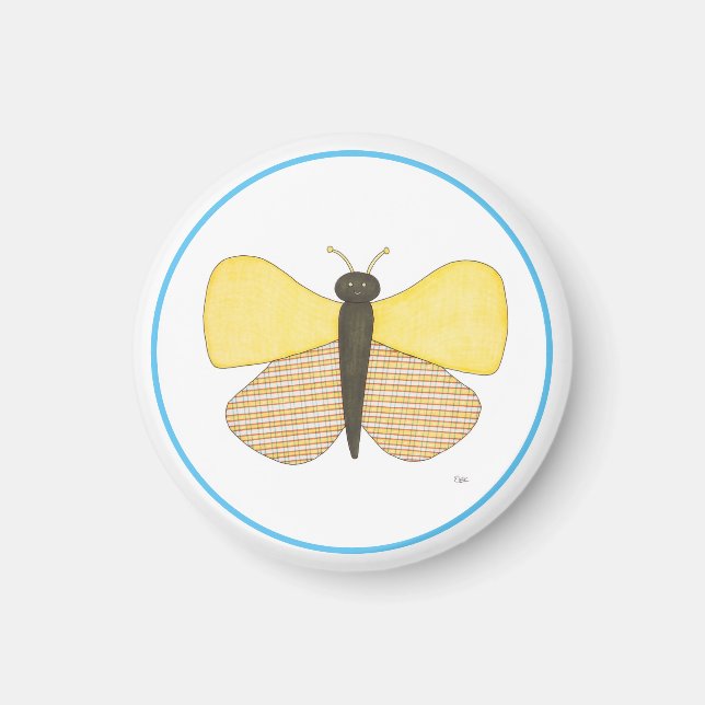 Íman Borboleta Cheia Magnet-Erin Brie Art Magnet (Frente)