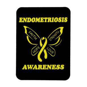Íman Borboleta/Consciência.. Endometriose Magneta