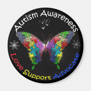 Íman Borboleta da consciência do autismo
