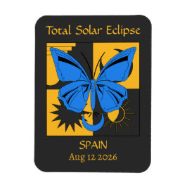 Íman Borboleta de Eclipe Solar Total Personalizada