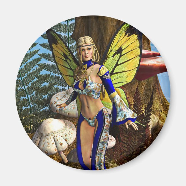 Íman Borboleta de fada (Frente)