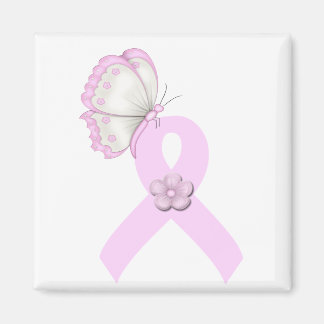 Íman Borboleta de Fita Rosa
