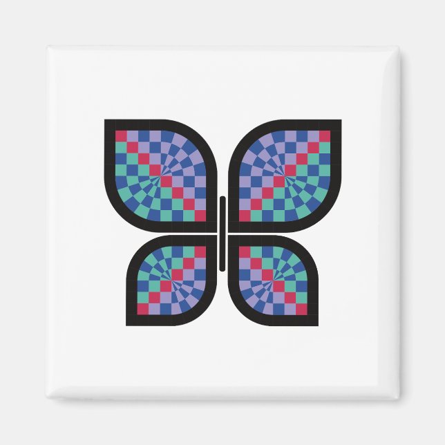Íman Borboleta de Radiação Mosaica (Frente)