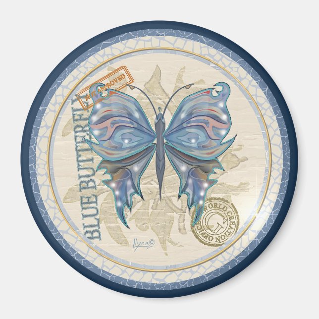 Íman Borboleta do gabinete de criação G (Frente)