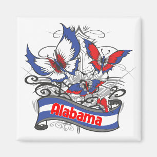 Íman Borboleta do patriotismo de Alabama