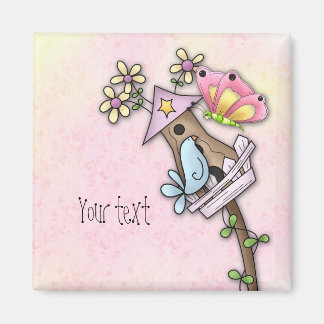 Íman Borboleta e encontro de pássaros no pássaro