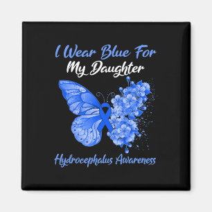 Íman Borboleta Eu Visto Azul Para Minha Filha Hidrocefa