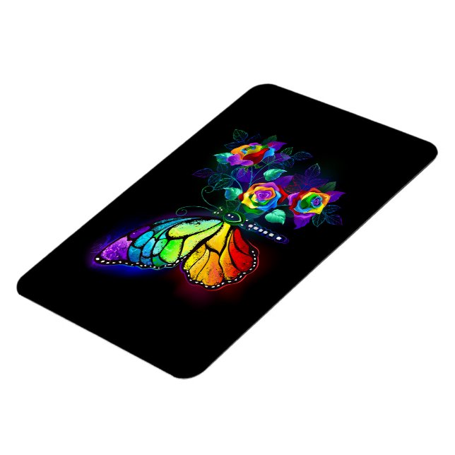 Íman Borboleta-flor-arco-íris (Left Side)