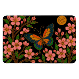 Íman Borboleta Flor de Cerejeira Lua