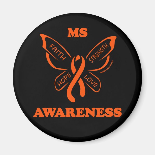 Íman Borboleta/Guerreiro...MS Magnet (Frente)