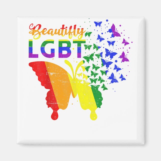 Íman Borboleta LGBT (Frente)