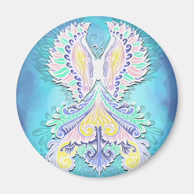 Íman Borboleta Mística Pastel | Eethal Boho Fantasy (Frente)